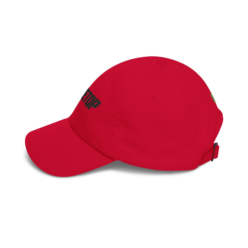 "2THETOP" White Embroidered NOLMTS Cap with NL Accent