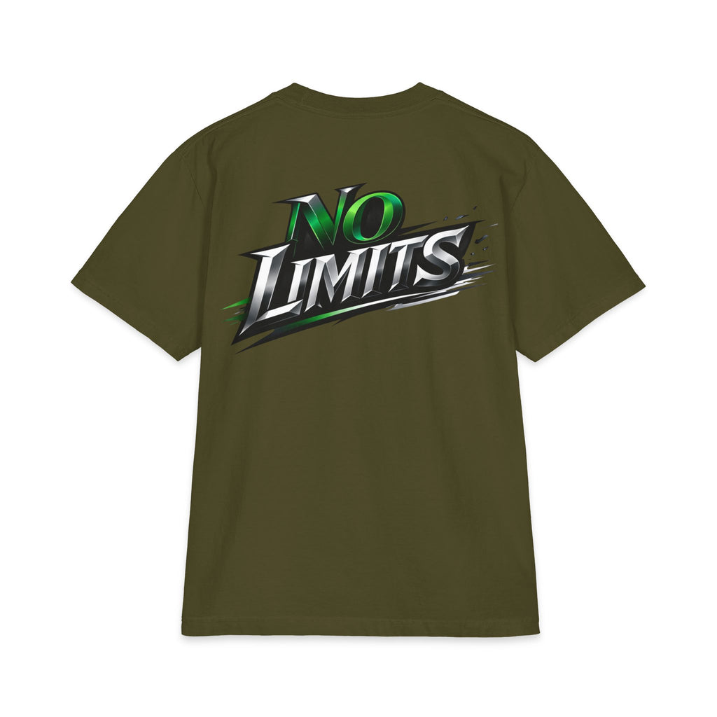 Traditional NO LMTS Logo Unisex Max Heavyweight Short Sleeve Tee