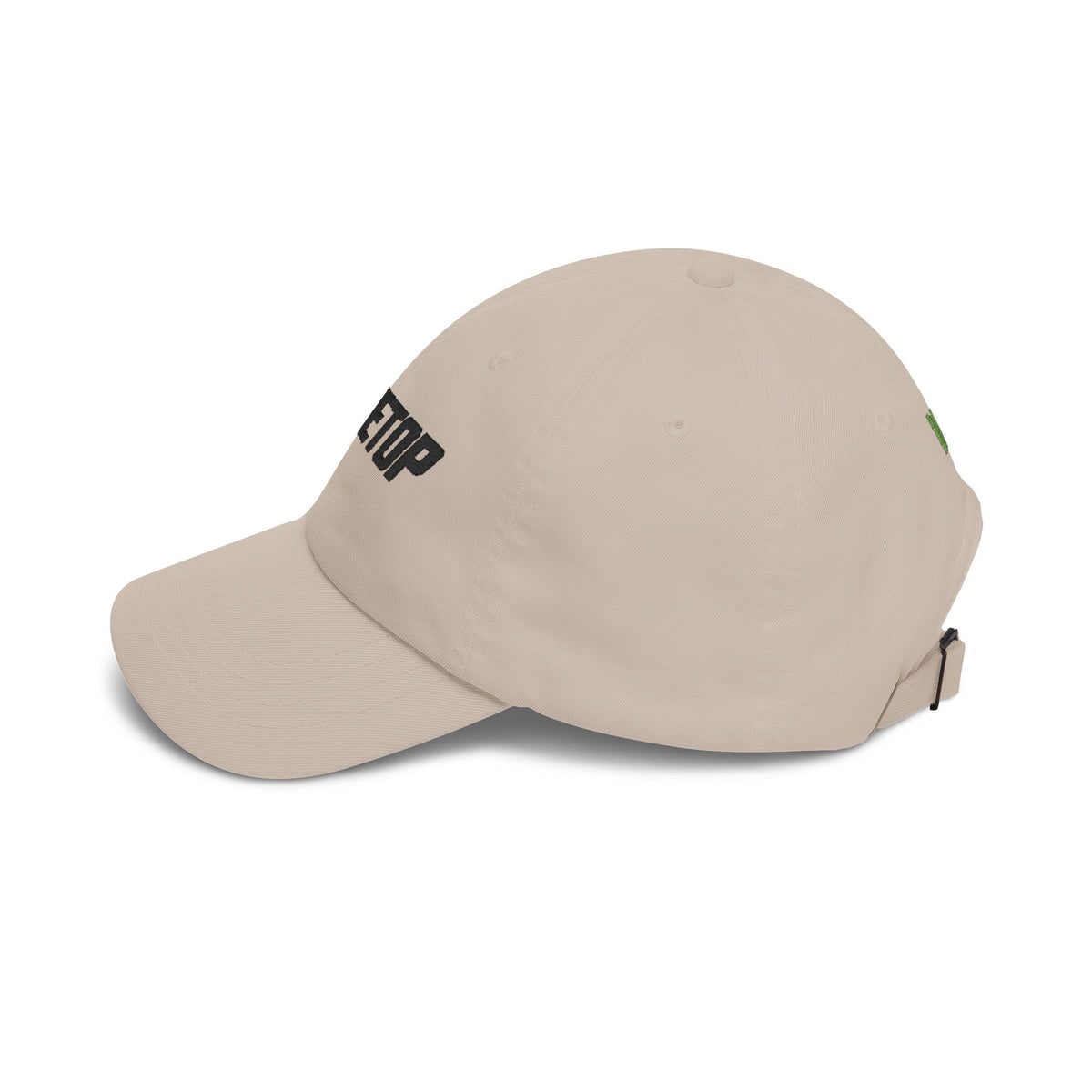"2THETOP" White Embroidered NOLMTS Cap with NL Accent