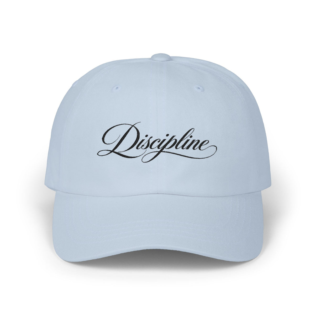 "Discipline Script" Embroidery Classic NO LMTS Cap with NO LTMS back