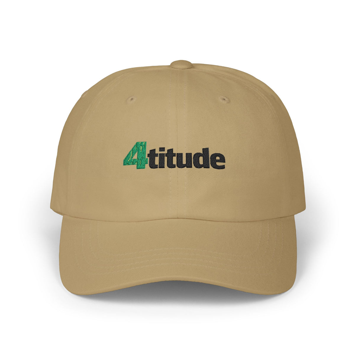 "4titude" Embroidered Classic Green Accent Cap — with "NL" Back Logo