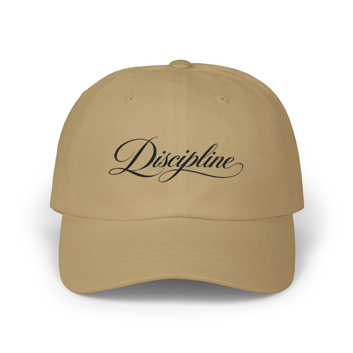 "Discipline Script" Embroidery Classic NO LMTS Cap with NO LTMS back