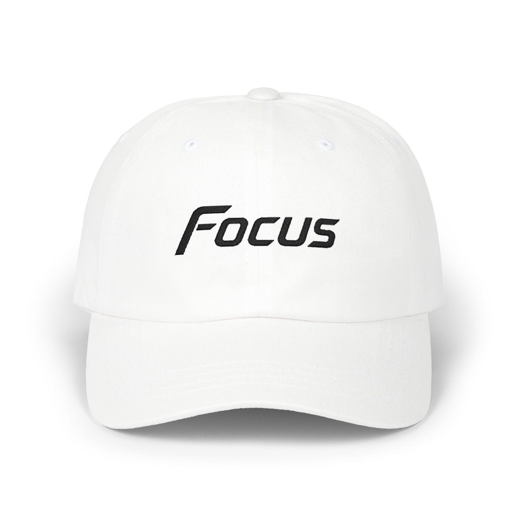 "Focus" Embroidered Classic Motivational Cap — with NL Back