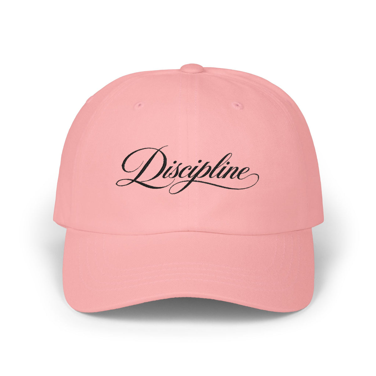 "Discipline Script" Embroidery Classic NO LMTS Cap with NO LTMS back