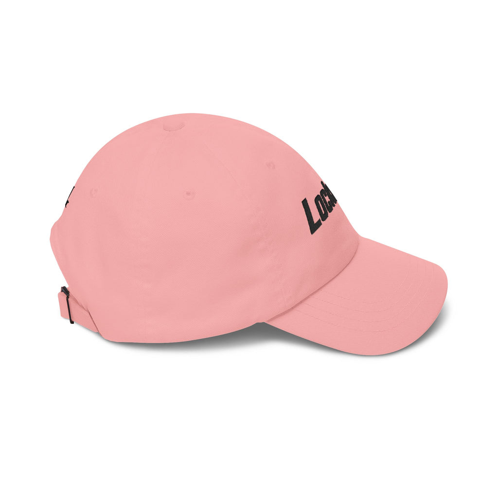 "LockedIn" White Classic Embroidered NO LMTS Cap