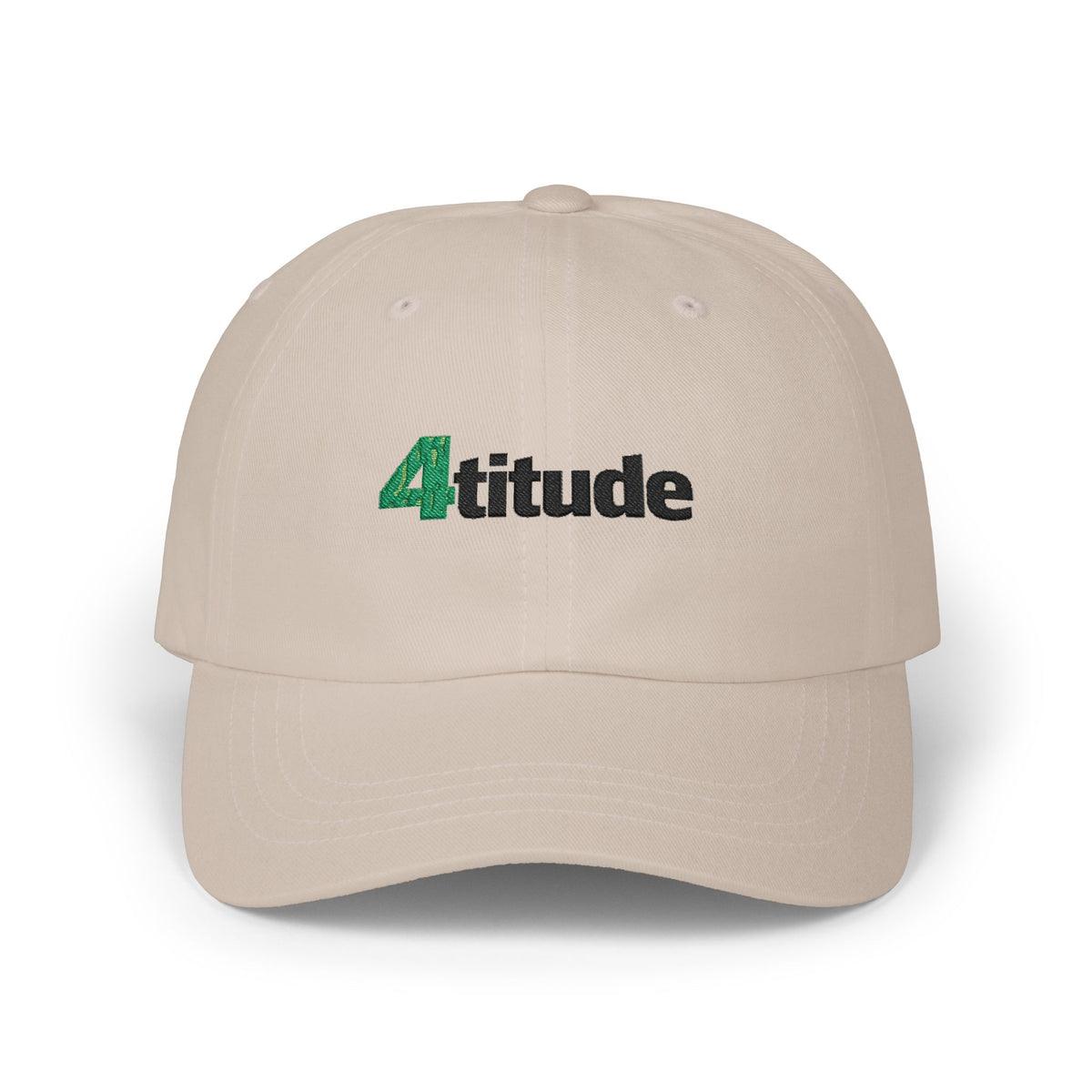 "4titude" Embroidered Classic Green Accent Cap — with "NL" Back Logo
