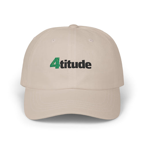 "4titude" Embroidered Classic Green Accent Cap — with "NL" Back Logo