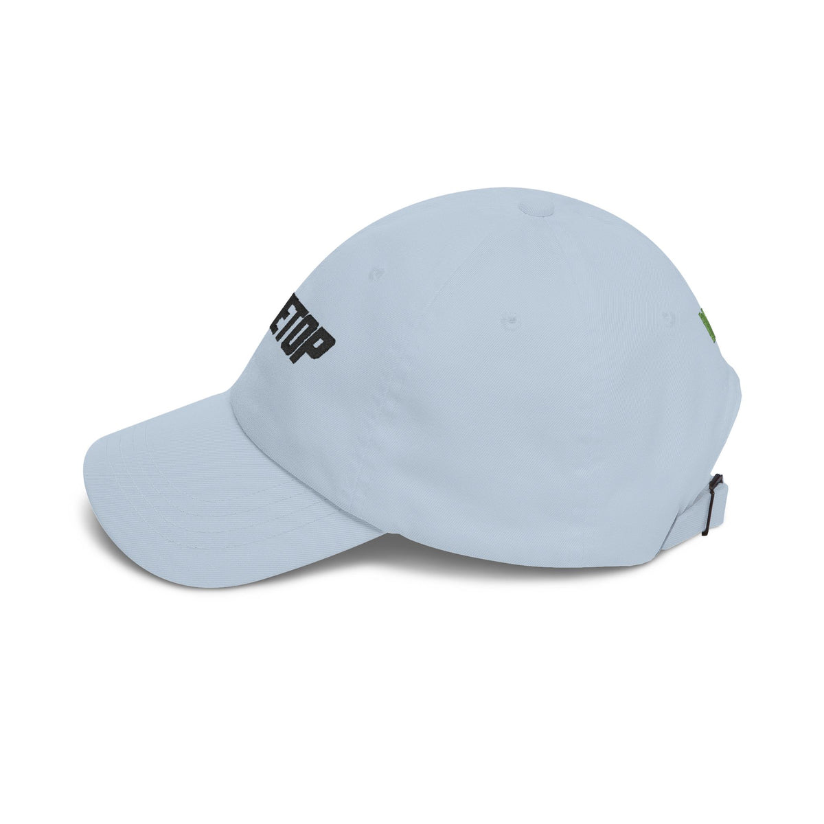 "2THETOP" White Embroidered NOLMTS Cap with NL Accent