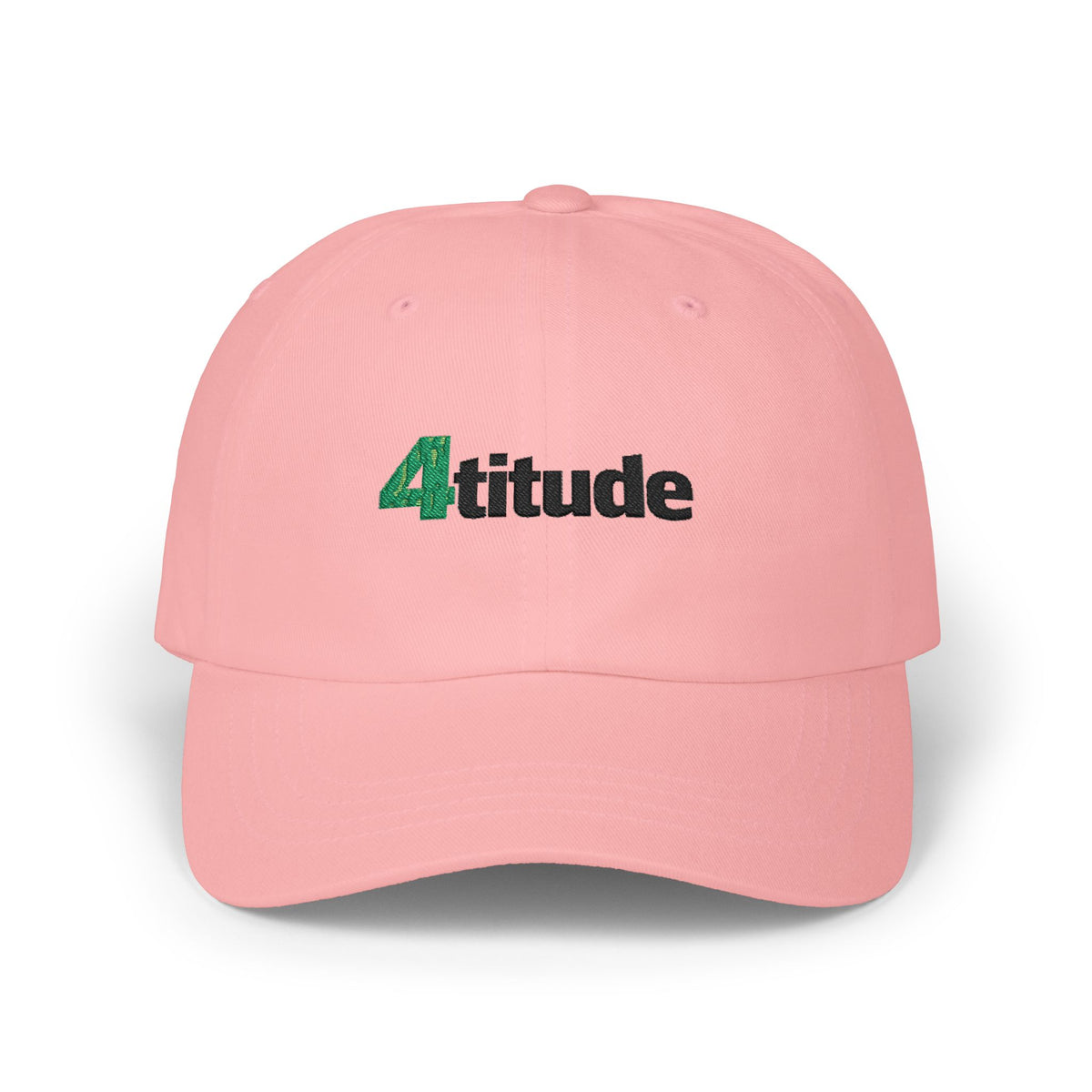 "4titude" Embroidered Classic Green Accent Cap — with "NL" Back Logo