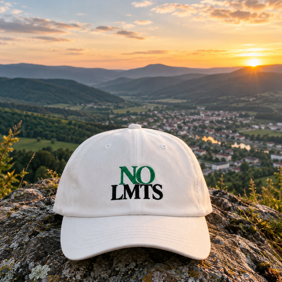 "NO LMTS" Embroidered Cap