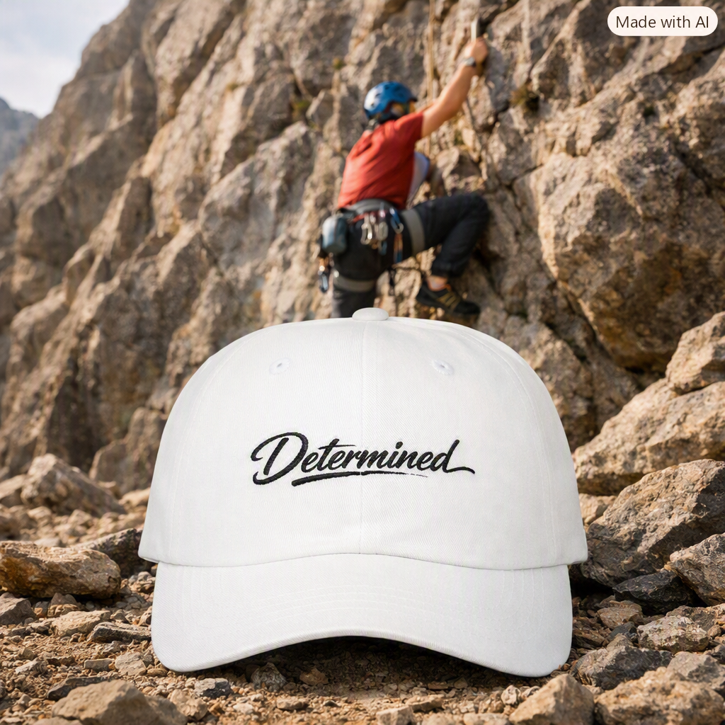 "Determined" Embroidered NO LMTS Cap