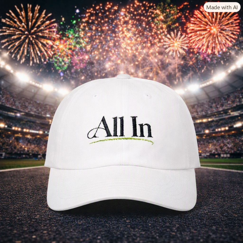 "All In" - Classic Embroidered NO LMTS Cap