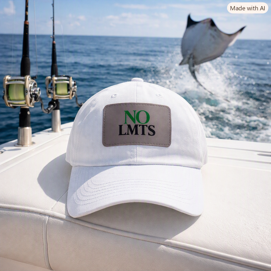 "NO LMTS" Leather Patch (Rectangle) Classic Cap