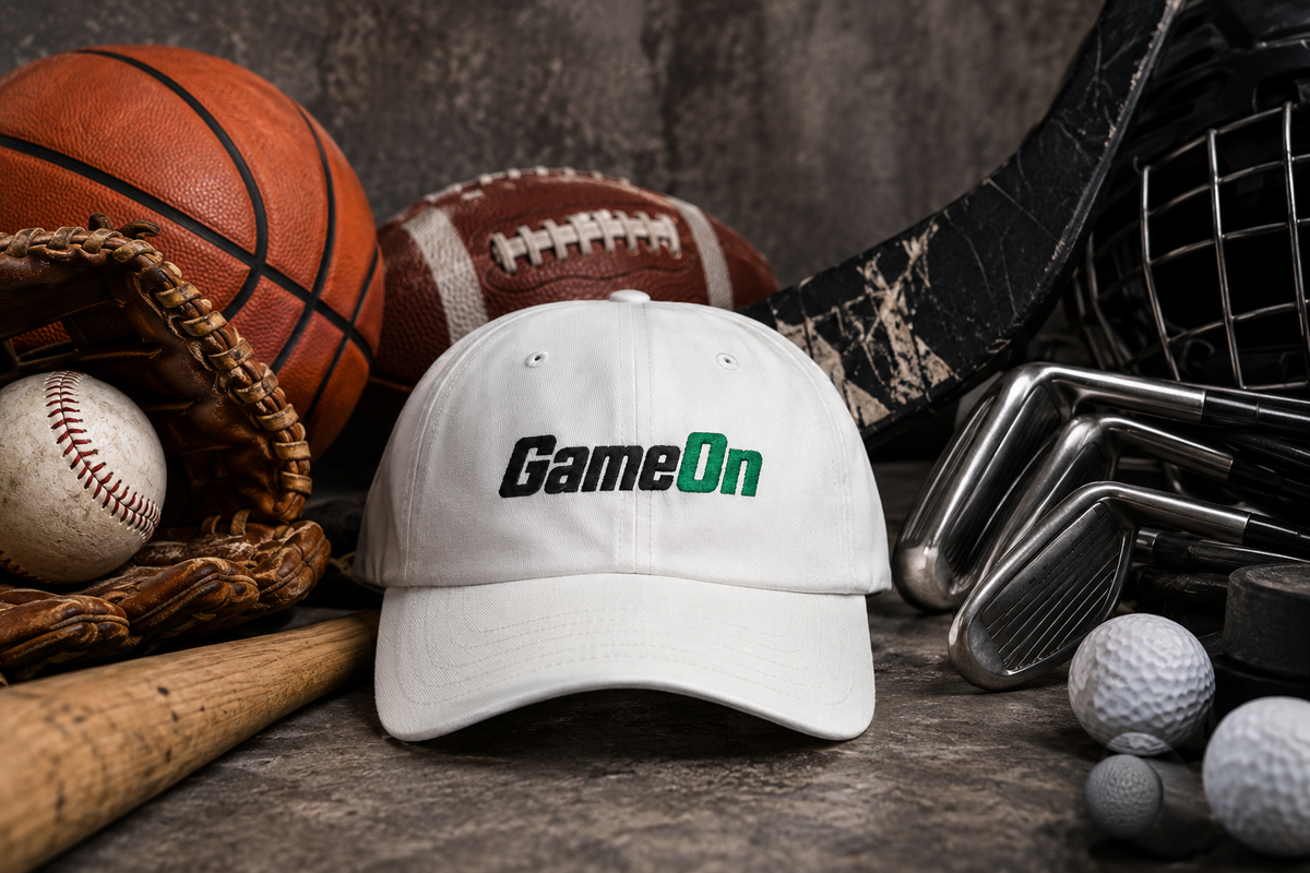 "GameOn" Classic Embroidered NO LMTS Cap — with NL Accent