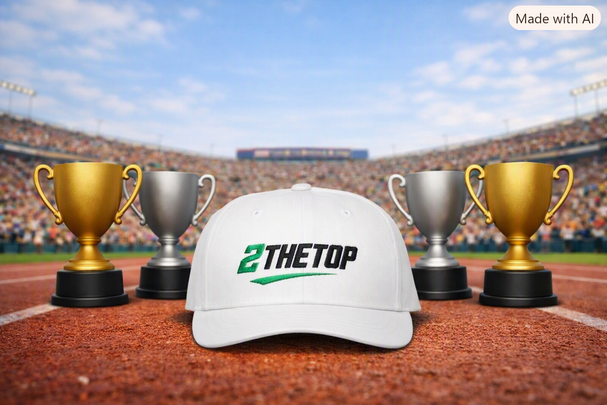 "2THETOP" White Embroidered NOLMTS Cap with NL Accent