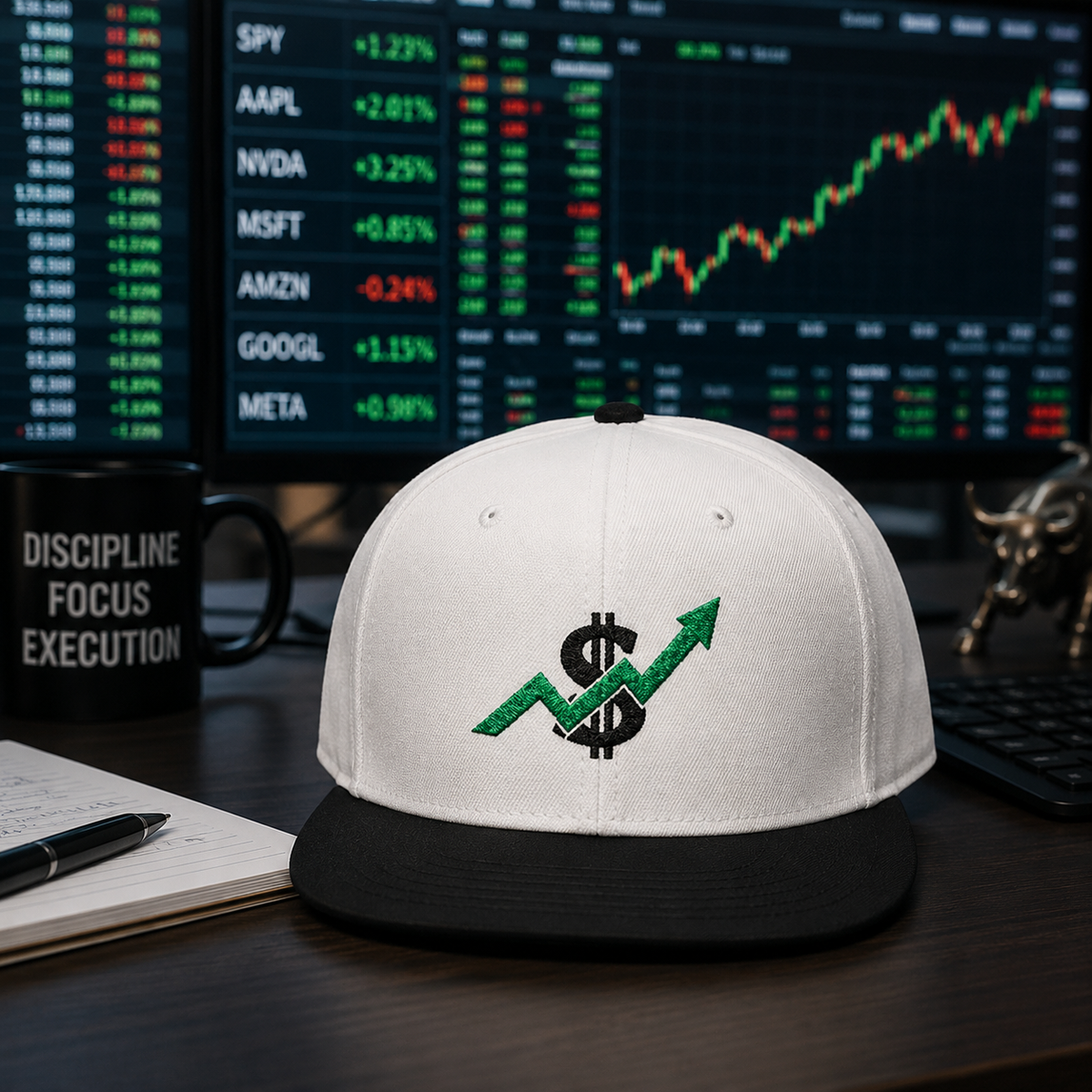 "Growth Arrow" Embroidered Snapback NO LMTS Cap