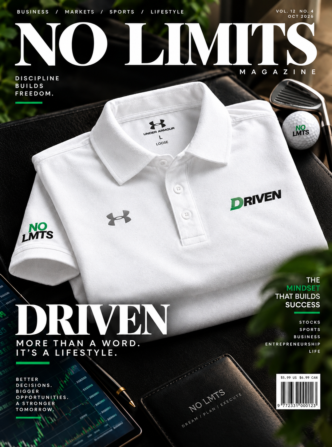 DRIVEN NO LMTS Embroidered Under Armour® Polo Shirt