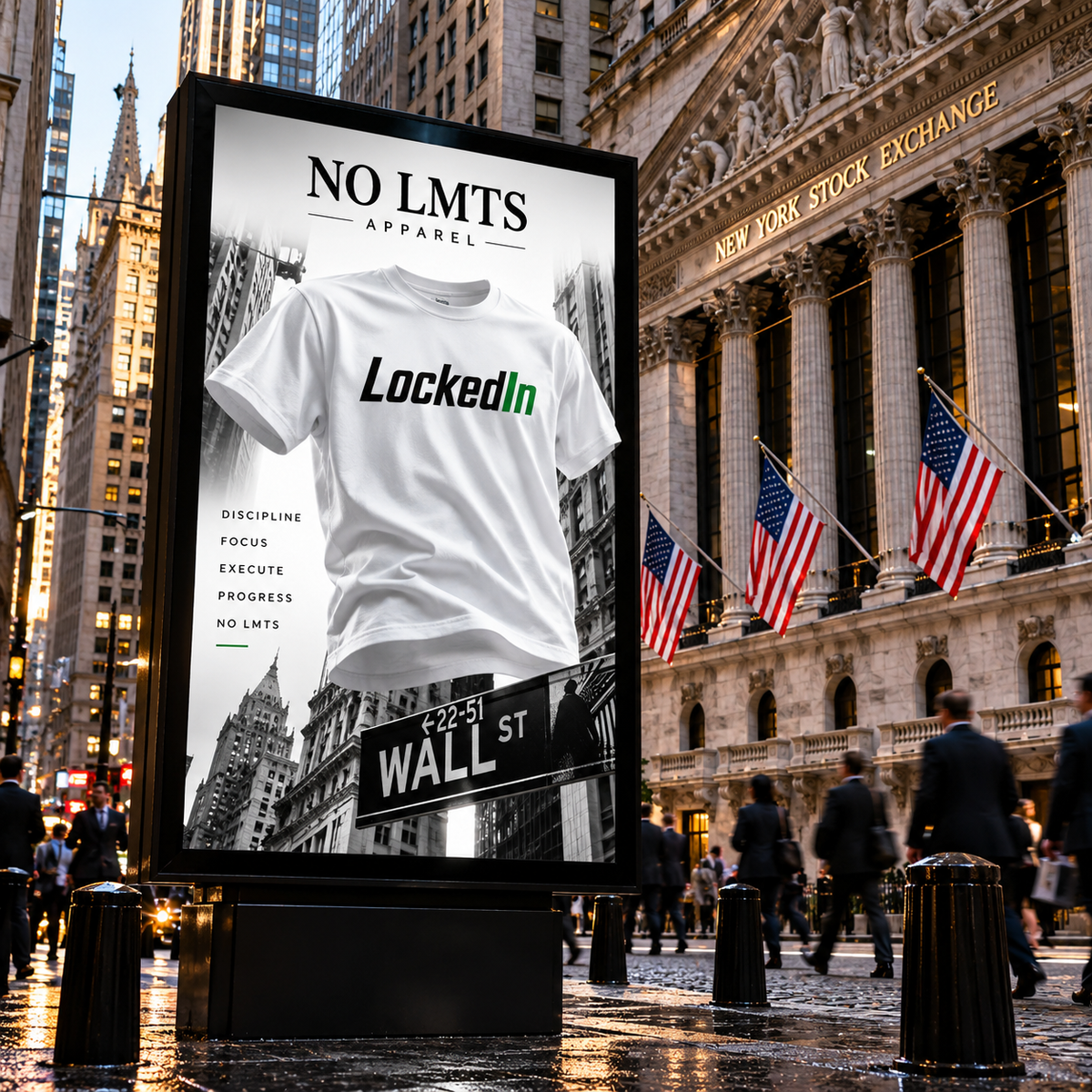 LockedIn NO LMTS Unisex Max Heavyweight Short Sleeve Tee