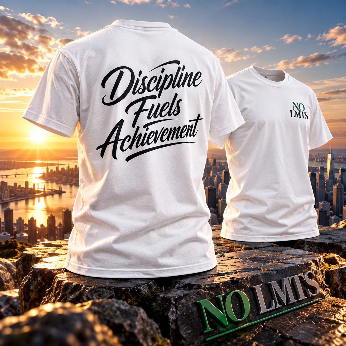 Discipline Fuels Achievement NO LMTS Unisex Max Heavyweight Short Sleeve Tee