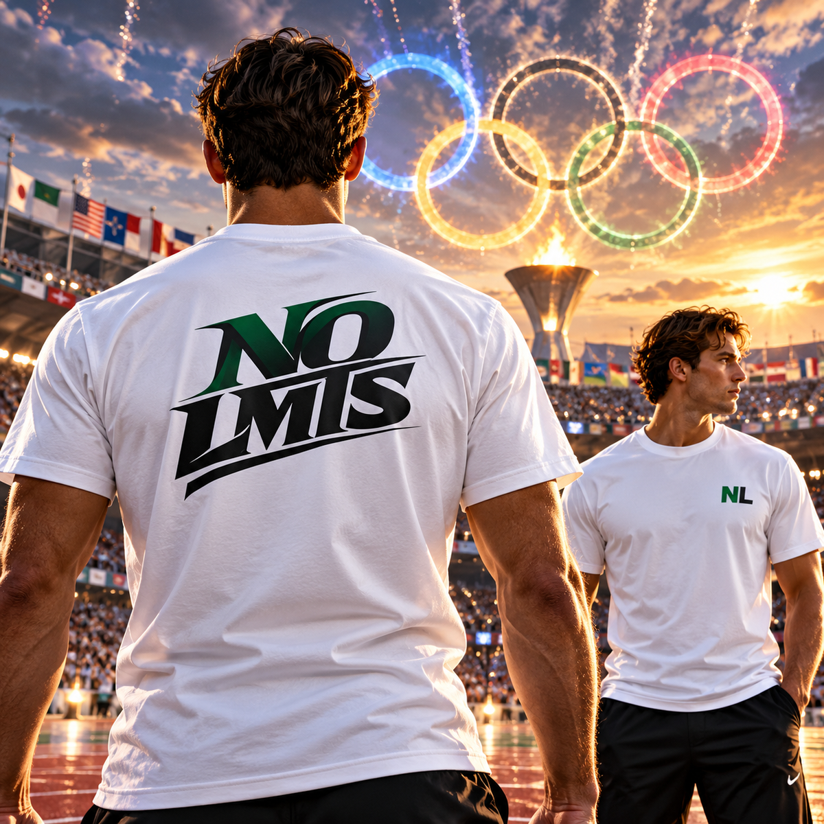 NO LMTS Logo Unisex Max Heavyweight Short Sleeve Tee