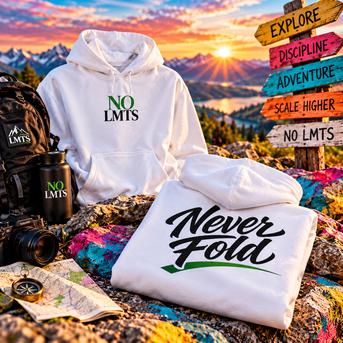 Never Fold NO LMTS Unisex Heavyweight Hooded Sweatshirt