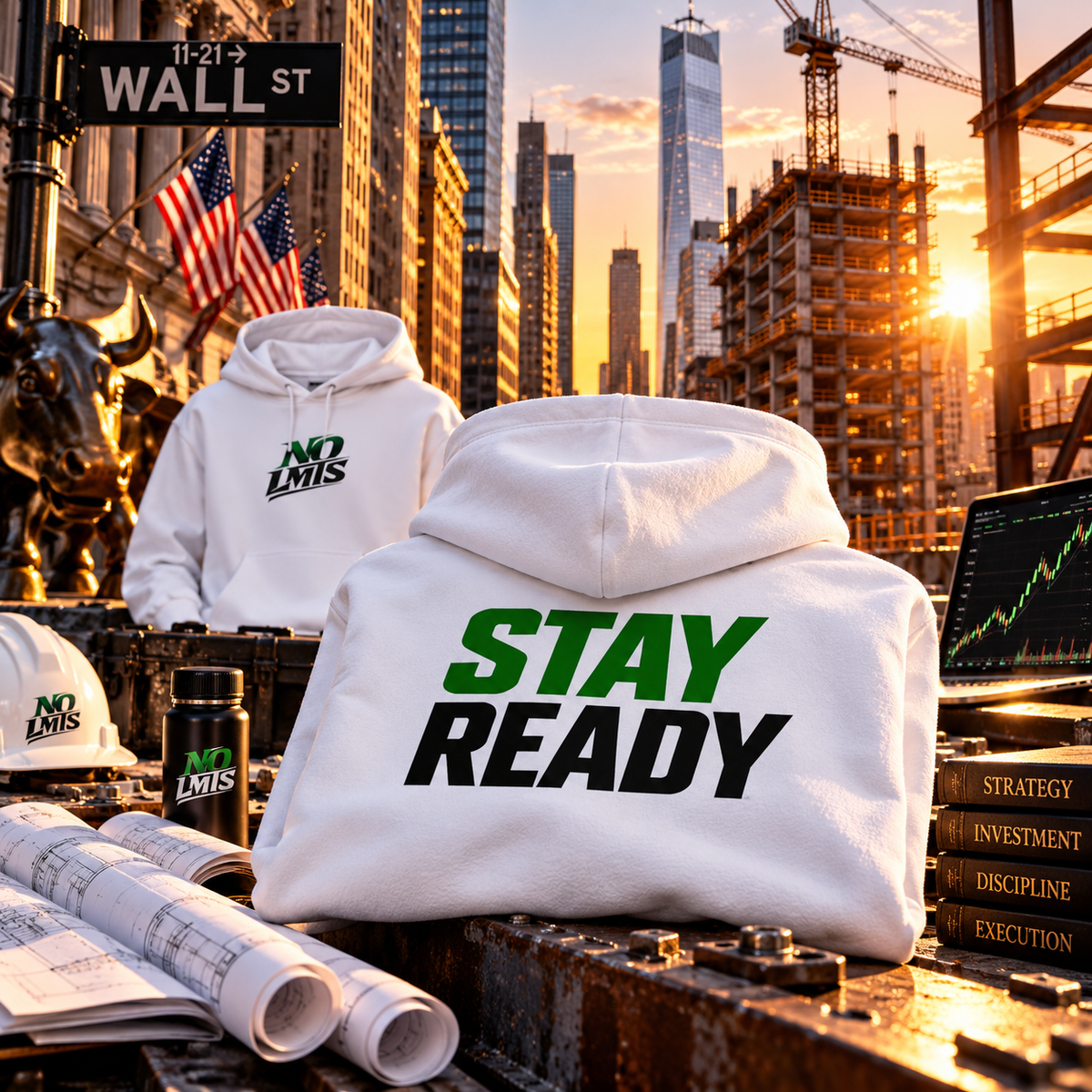 Stay Ready NO LMTS Unisex Heavyweight Hooded Sweatshirt