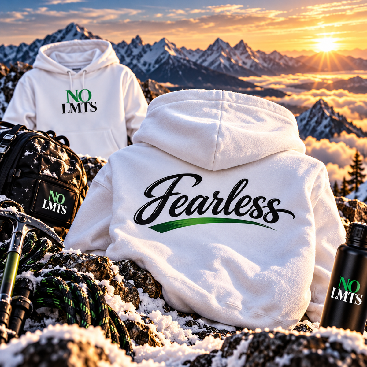 Fearless NO LMTS Unisex Heavyweight Hooded Sweatshirt
