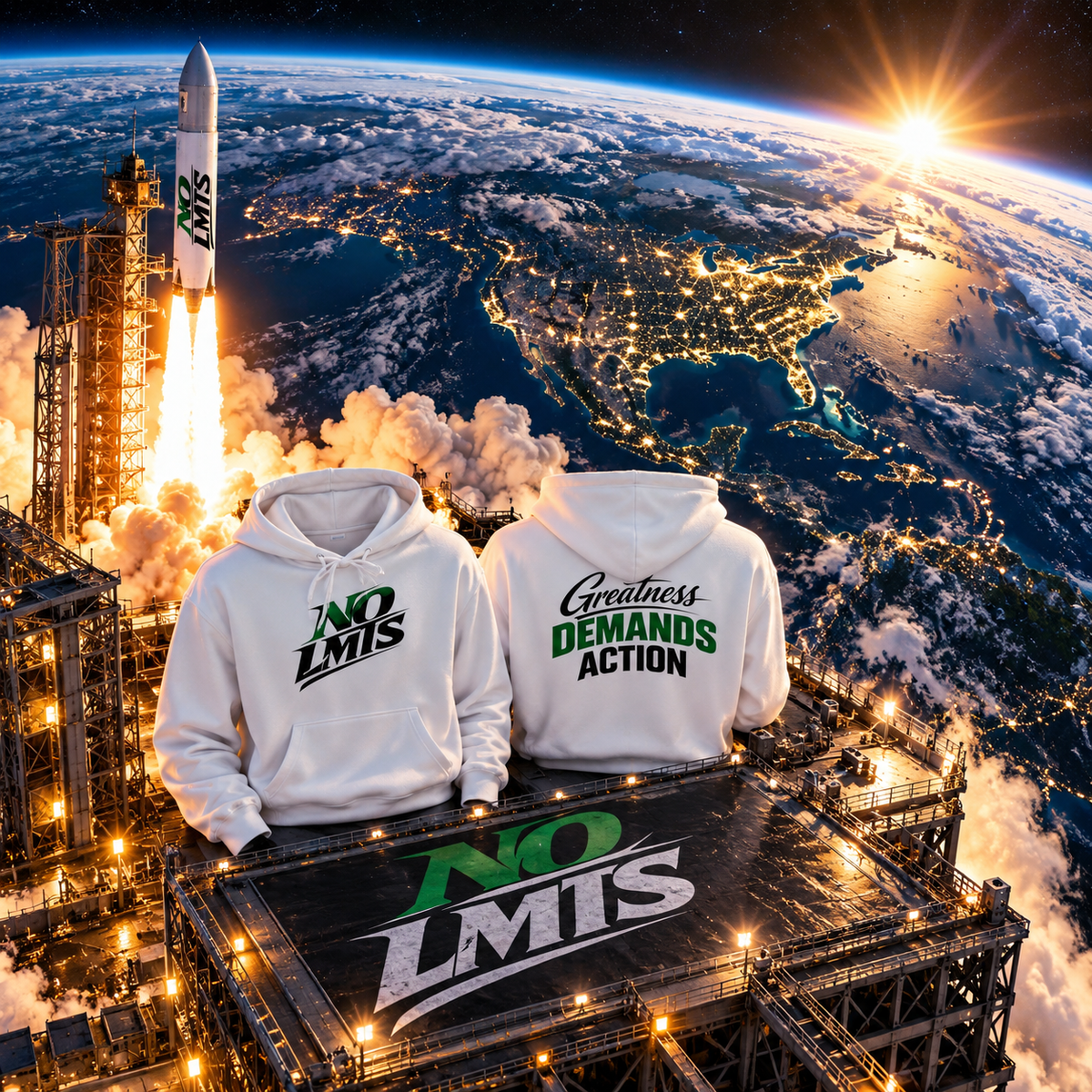 Greatness Demands Action No LMTS Unisex Heavyweight Hooded Sweatshirt