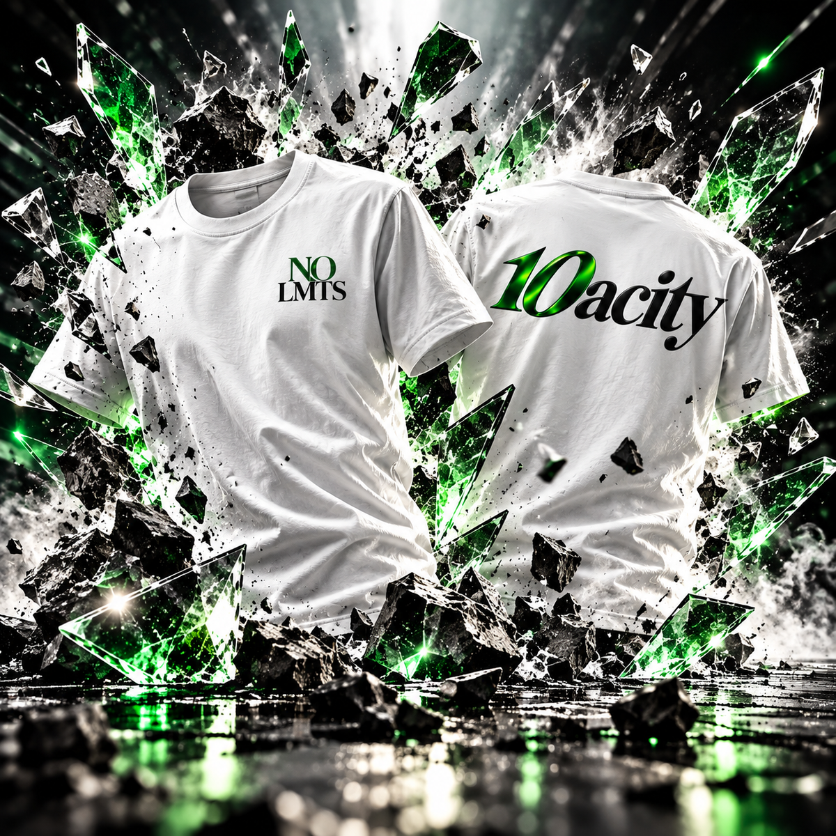 10acity NO LMTS Unisex Max Heavyweight Short Sleeve Tee