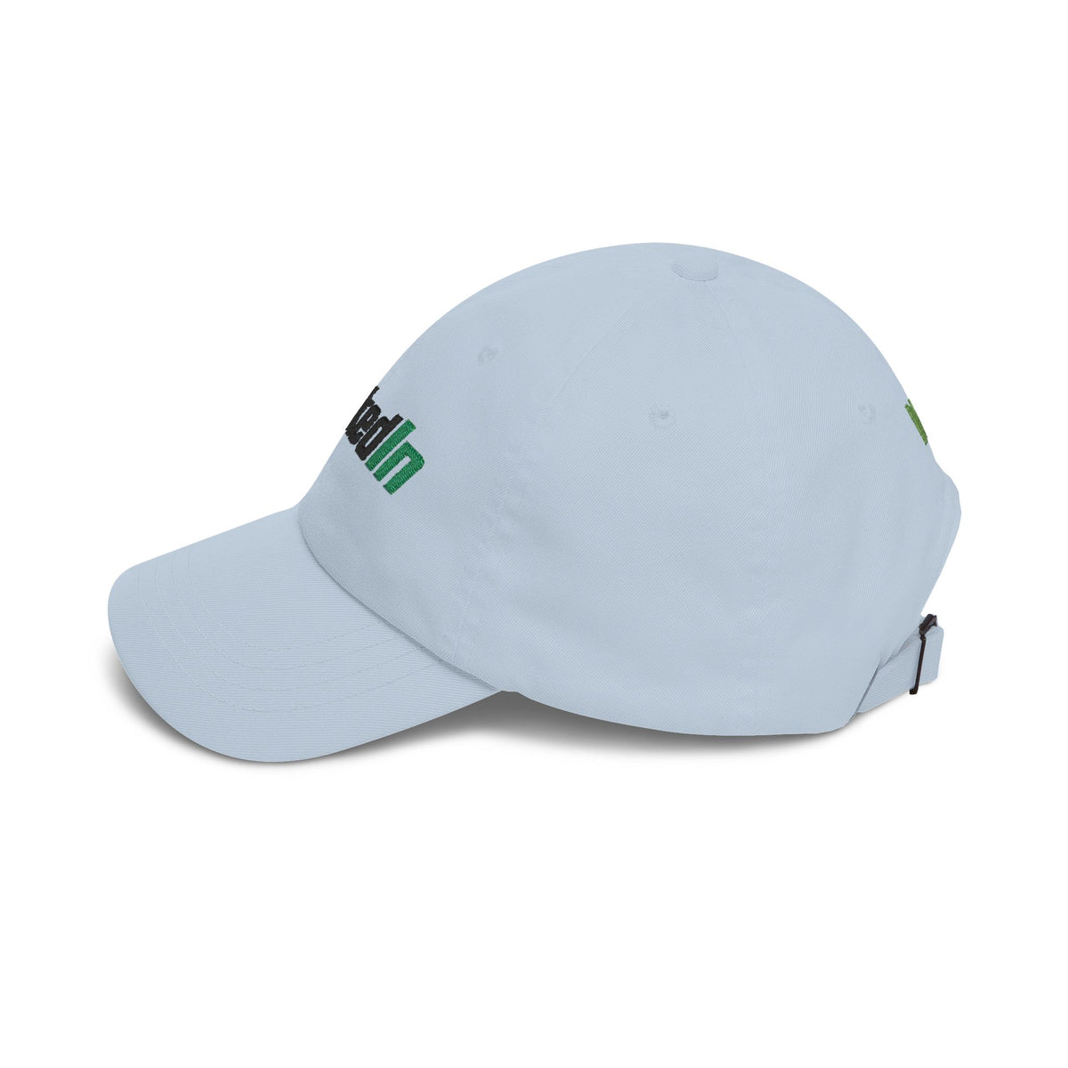 "LockedIn" White Classic Embroidered NO LMTS Cap