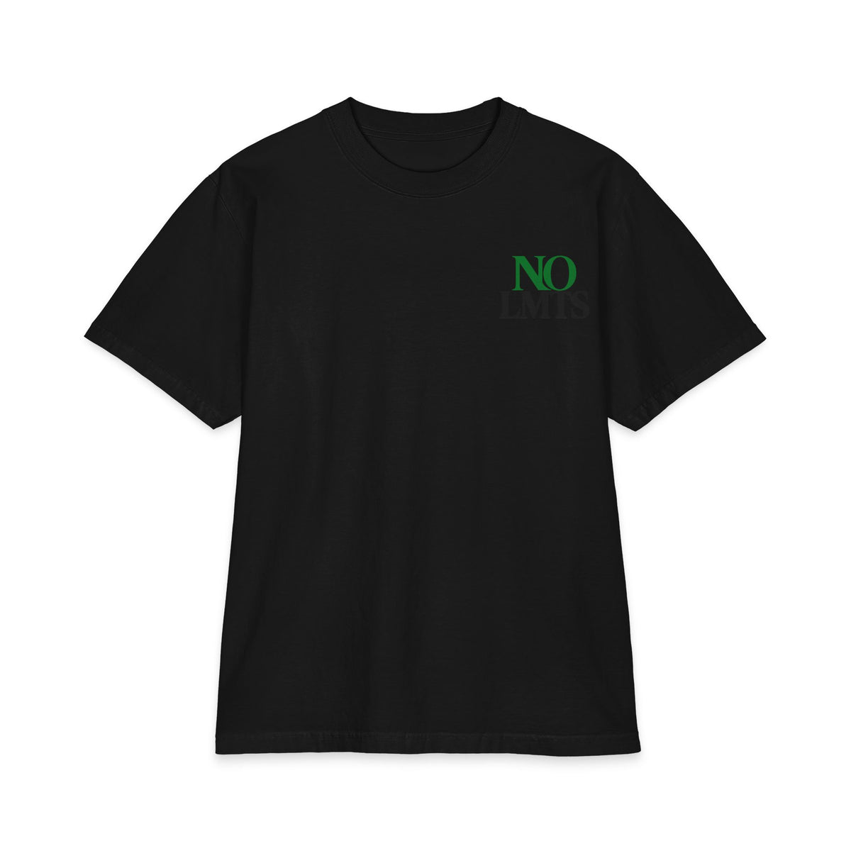 Traditional NO LMTS Logo Unisex Max Heavyweight Short Sleeve Tee