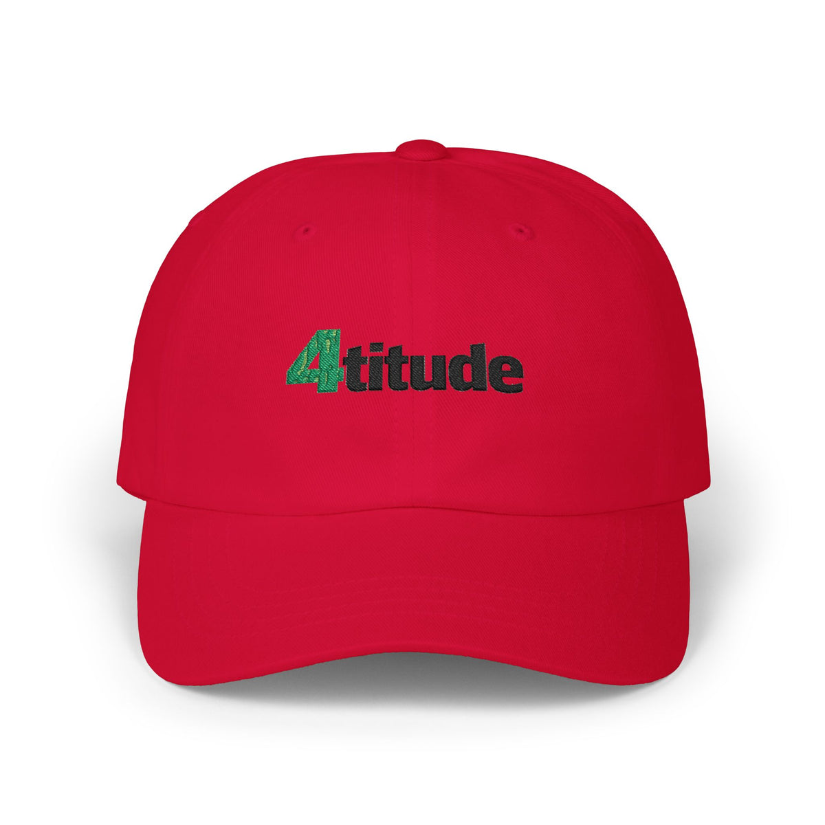 "4titude" Embroidered Classic Green Accent Cap — with "NL" Back Logo