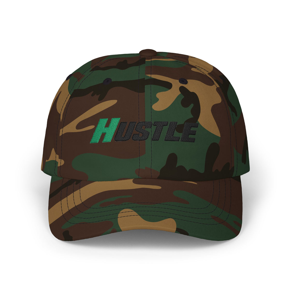 "Hustle" Embroidered NO LMTS Classic Cap