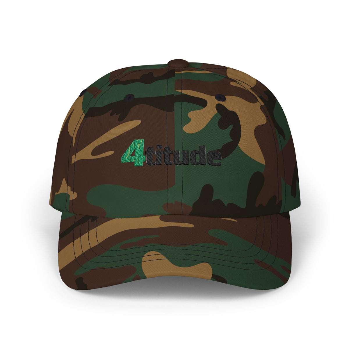 "4titude" Embroidered Classic Green Accent Cap — with "NL" Back Logo