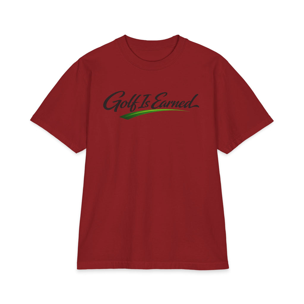 Golf Is Earned NO LMTS Unisex Max Heavyweight Short Sleeve Tee