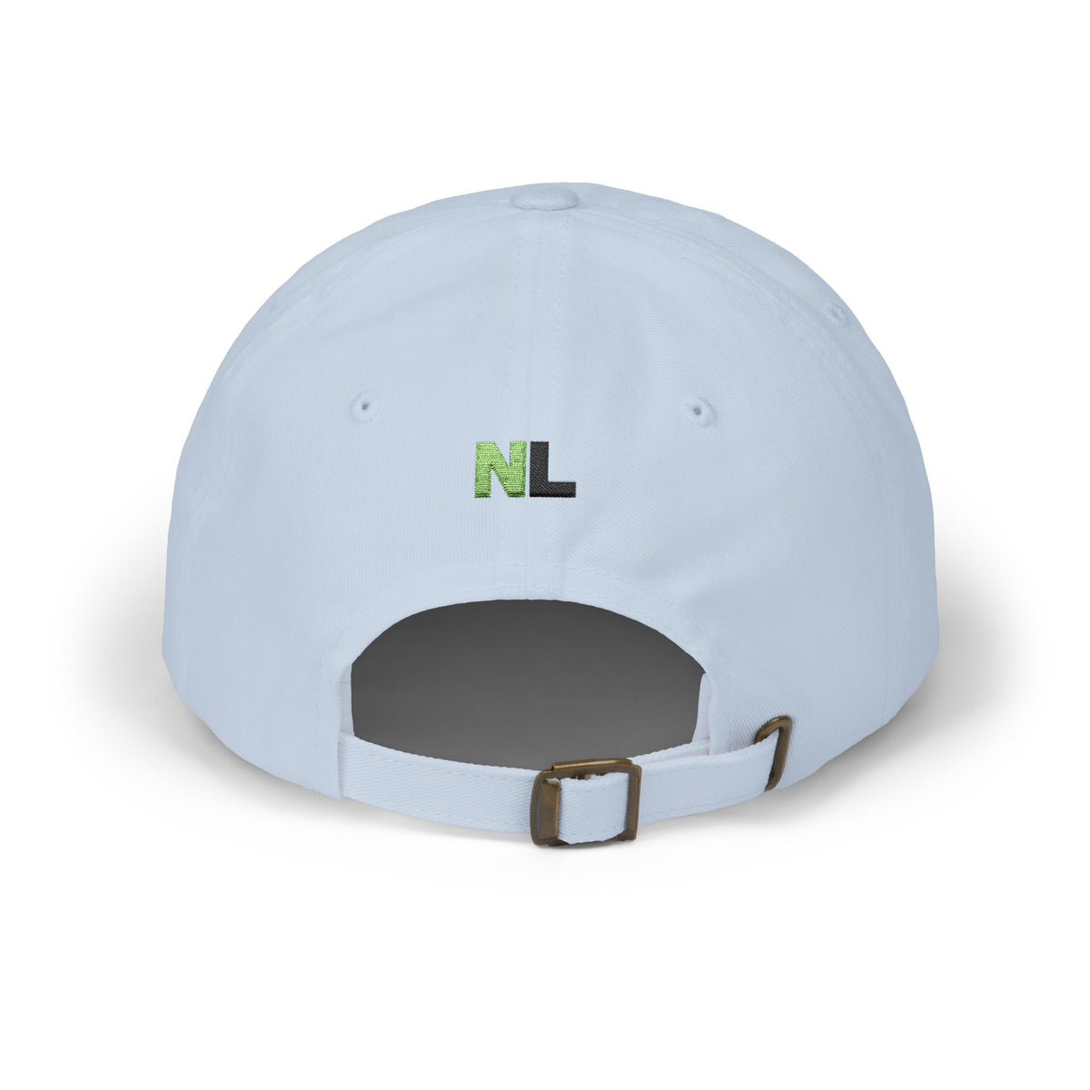 "2THETOP" White Embroidered NOLMTS Cap with NL Accent