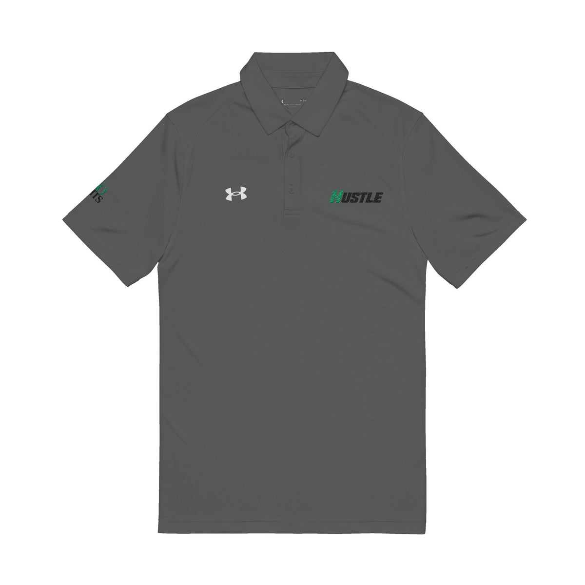 HUSTLE NO LMTS Embroidered Under Armour® Polo Shirt