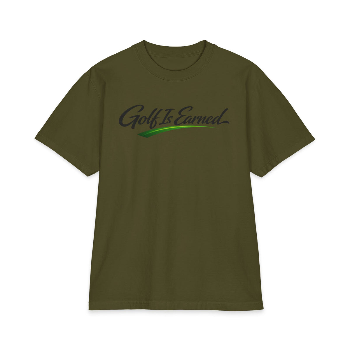 Golf Is Earned NO LMTS Unisex Max Heavyweight Short Sleeve Tee