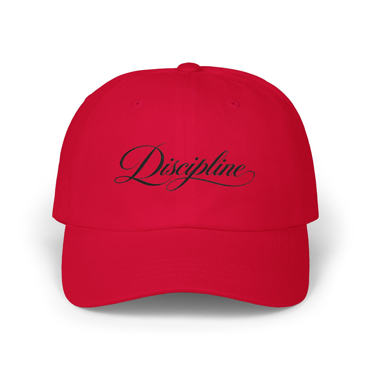 "Discipline Script" Embroidery Classic NO LMTS Cap with NO LTMS back