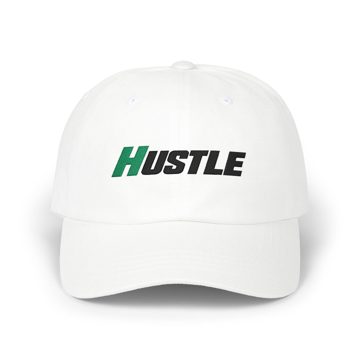 "Hustle" Embroidered NO LMTS Classic Cap