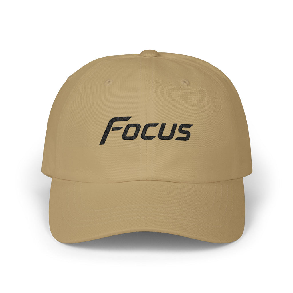 "Focus" Embroidered Classic Motivational Cap — with NL Back