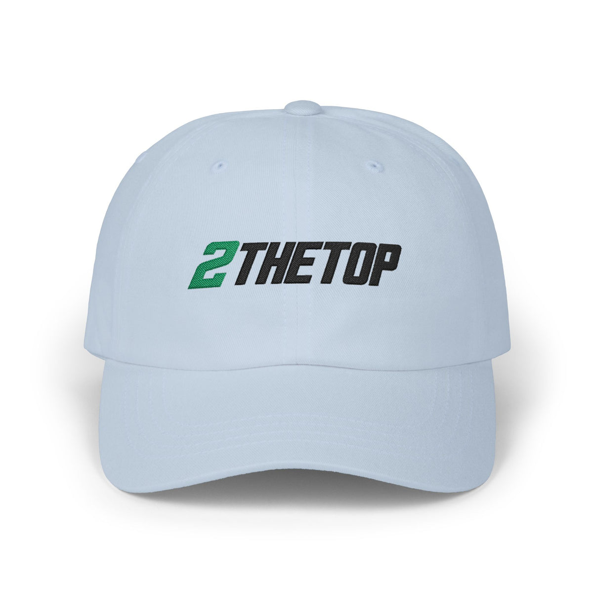 "2THETOP" White Embroidered NOLMTS Cap with NL Accent