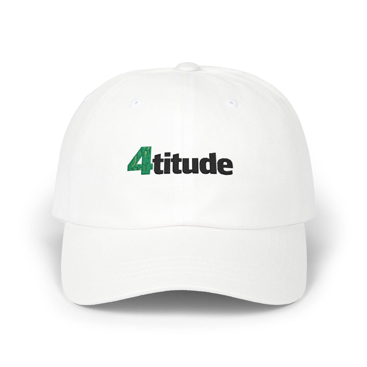 "4titude" Embroidered Classic Green Accent Cap — with "NL" Back Logo